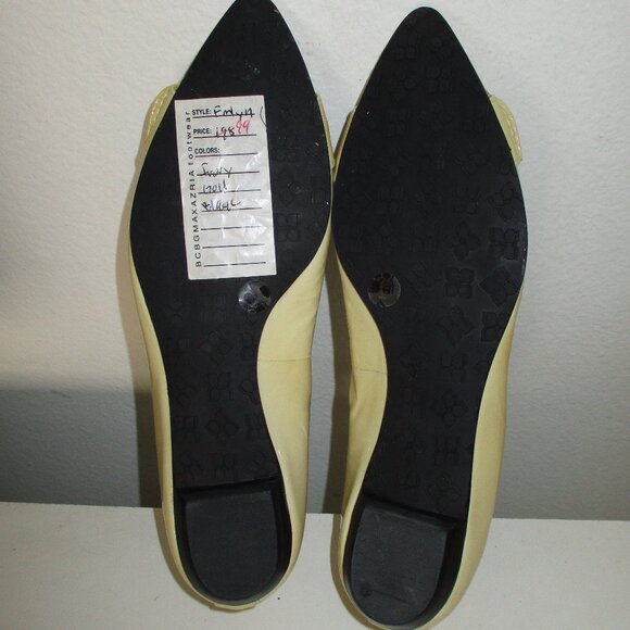 BCBGMaxAzria "Emly" Womens Gold Patent Leather Ballet Flat NWT - 6M or 36 EUR - Picture 10 of 16